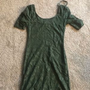 Lace short sleeve dress